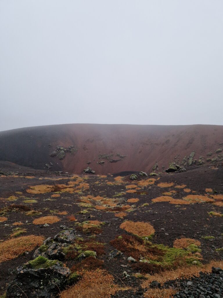 Islandijos gamtovaizdis su lavos laukais